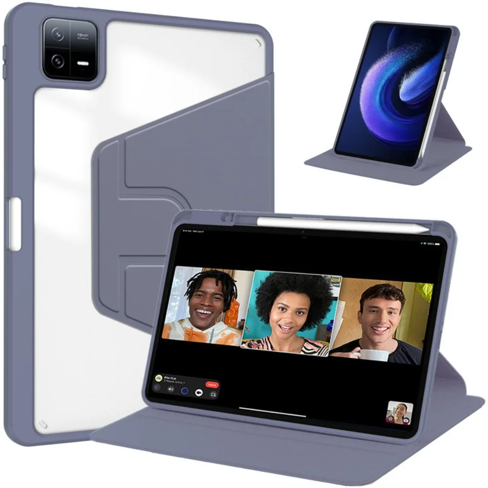Acrylic Back Cover with 360° Rotation Stand