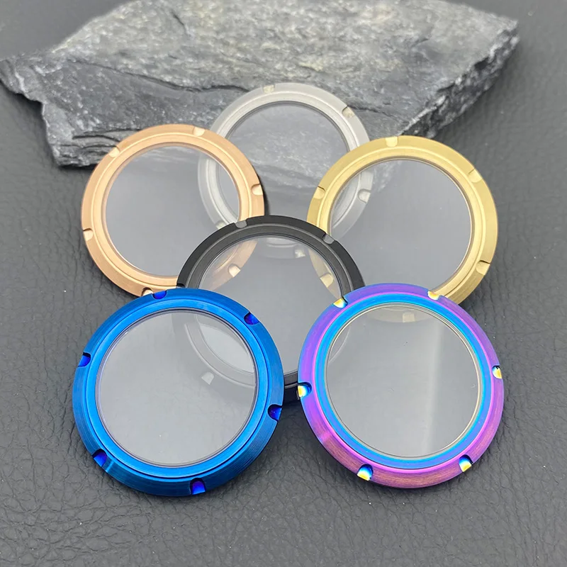 Enhanced Transparent Glass Sapphire Caseback for Automatic Movement Watch Cases