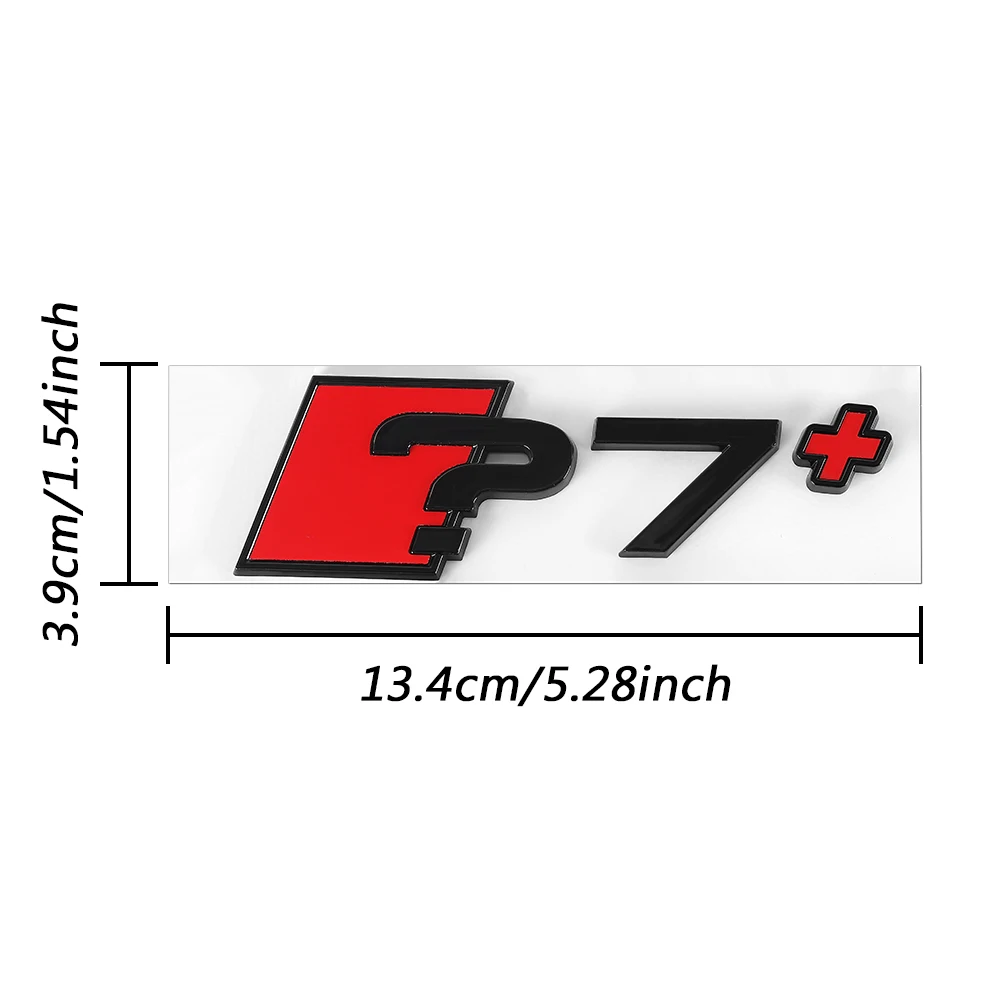 3D ABS 크롬 광택 블랙 자동차 트렁크 레터링 숫자 엠블럼 밸브 캡 (아우디 S라인 TT RS RS4 자동차 테일 배지 교체용 데칼)