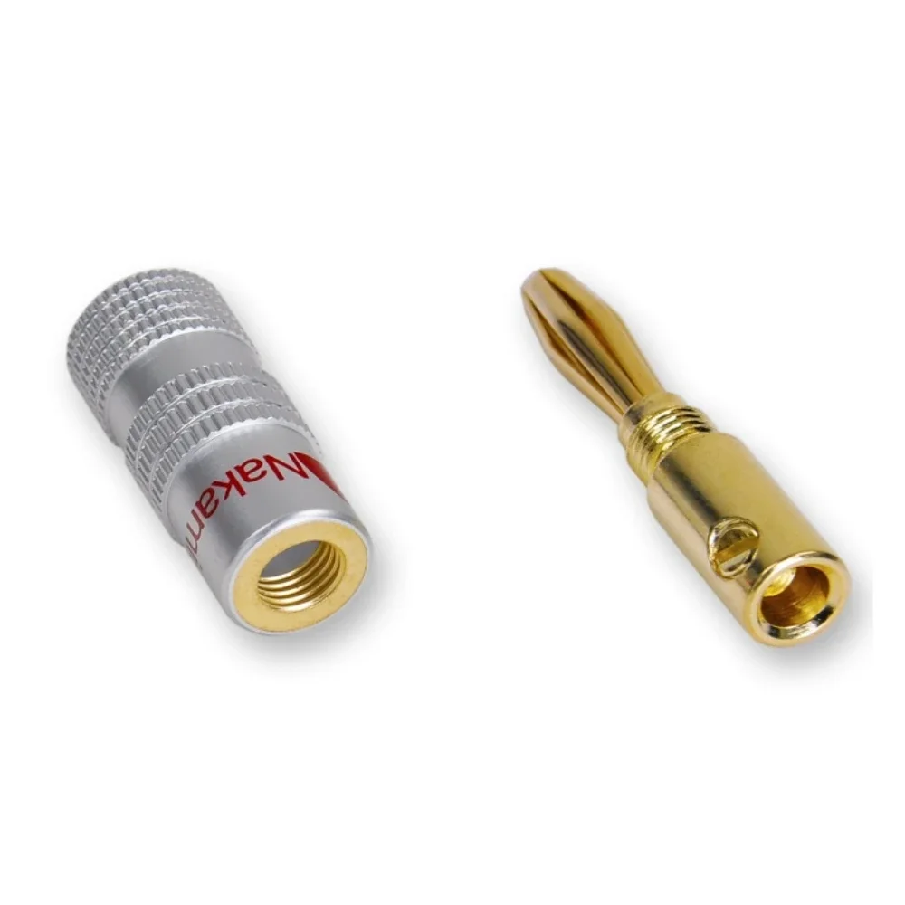 10 Spine Banana Angolate 90° Oro 24K - Connettori Audio Per Altoparlanti E Amplificatori - Foto 5