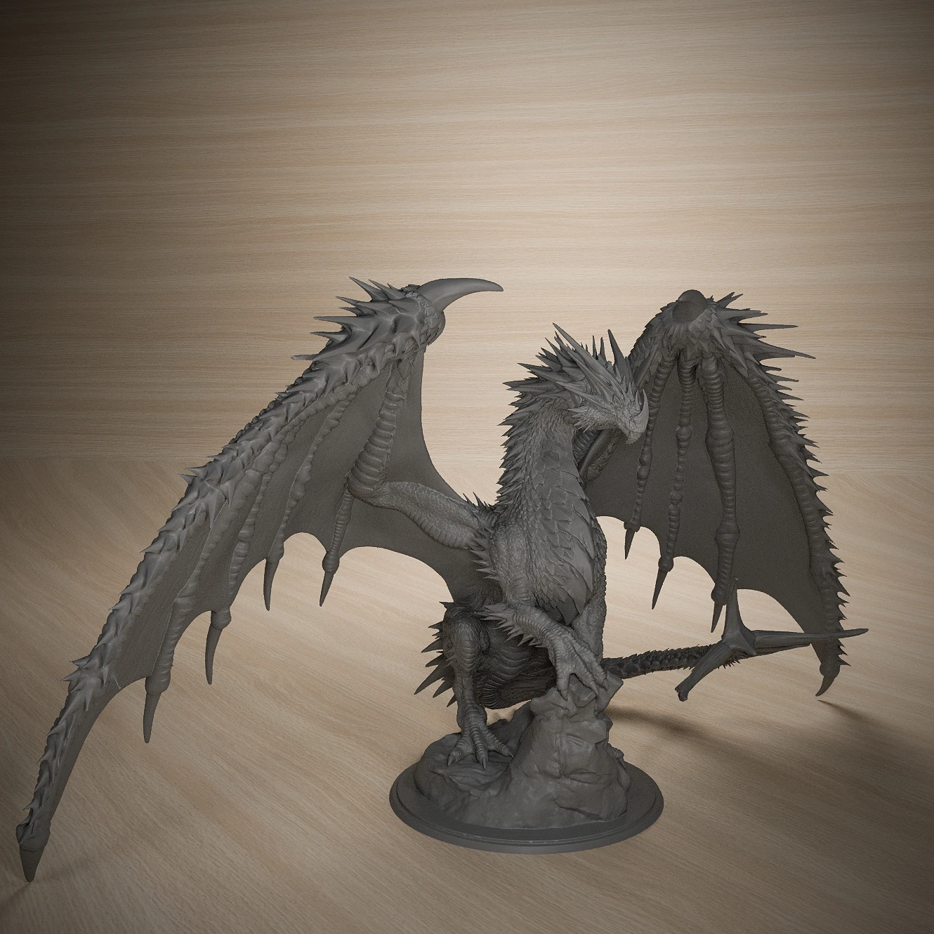 Ancient Red Dragon 50mm Tabletop Games Model Unpainted Miniatures For Tabletop Games And Role-playing Room Decorations 4