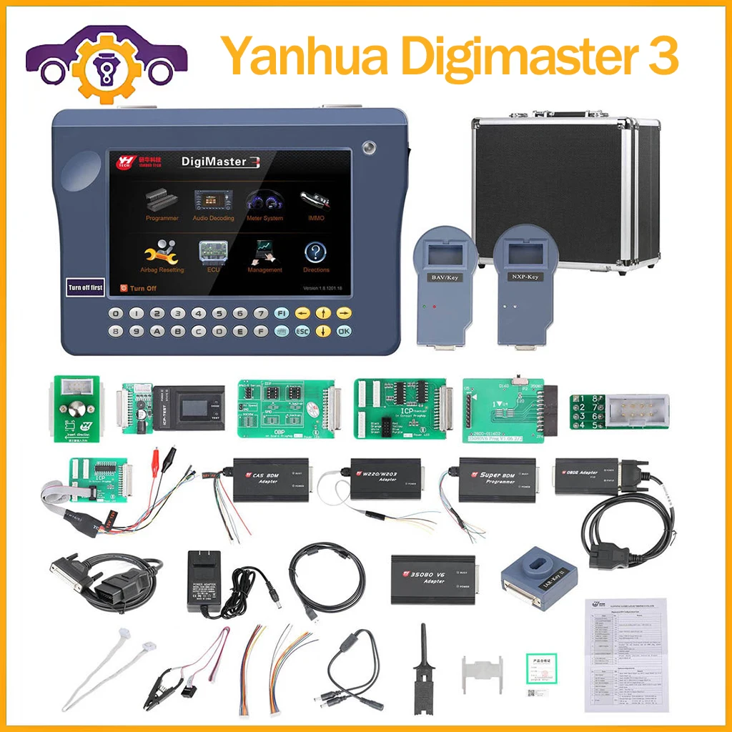 

Original Yanhua Digimaster 3 DIGIMASTER III Odomet-er Correction Master No Token Limitation Mileag-e Correction