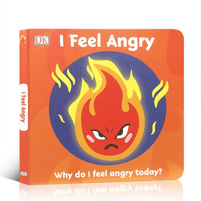 

Milu Original English DK First Emotions: I Feel Angry Children's Emotional Expression Board Book Picture