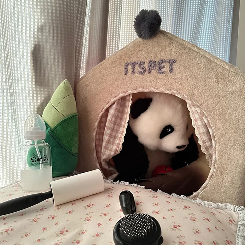 귀여운 팬더 화화 멩글란 시뮬레이션 인형, 실물 같은 귀여운 봉제 인형, 어린이 생일 선물, 아늑한 방 장식, 사랑스러운 발렌타인 선물