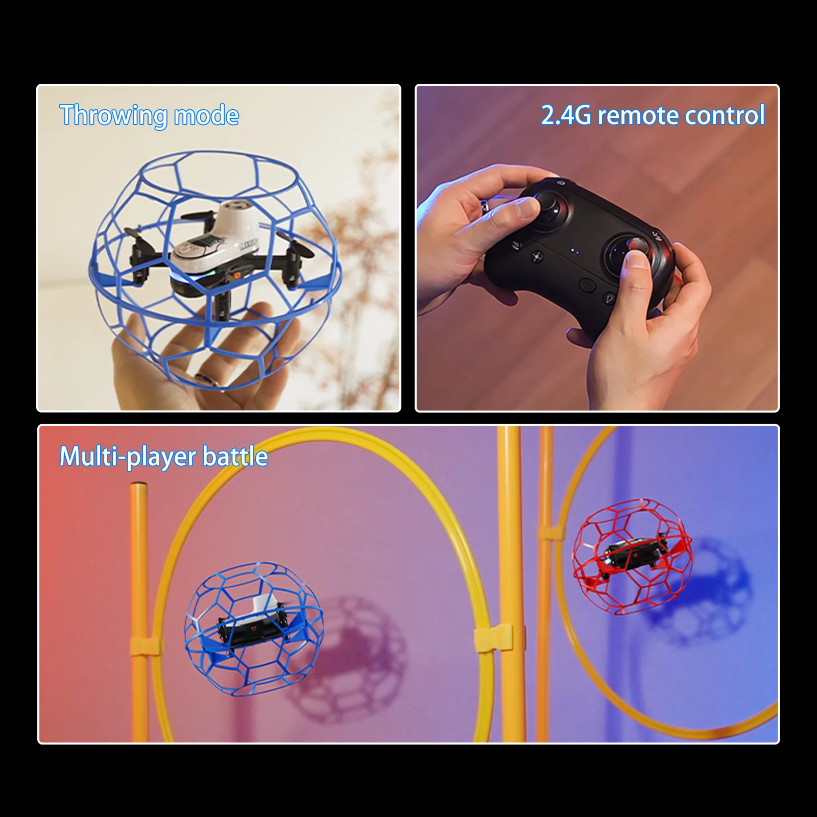 Nuovo YL16 360 ° Drone RC con protezione, barometro, mantenimento dell'altitudine, decollo con un tasto, adatto ai principianti, drone giocattolo da interno per bambini - Image 5