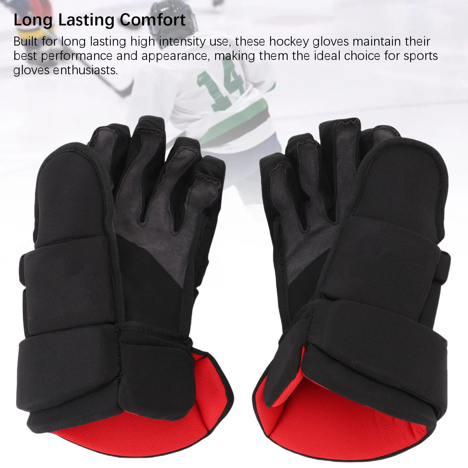 Protective Breathable Ice Hockey Gloves 3