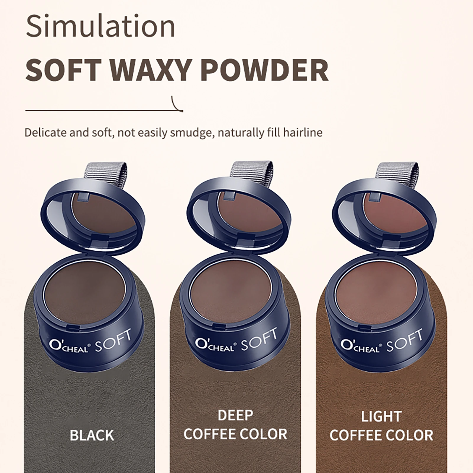 O'CHEAL Hairline Fluffy Powder Repair Volume Powder Shadow Shadow Powder Hair Concealer Coverage Fill Forehead Hairline 6