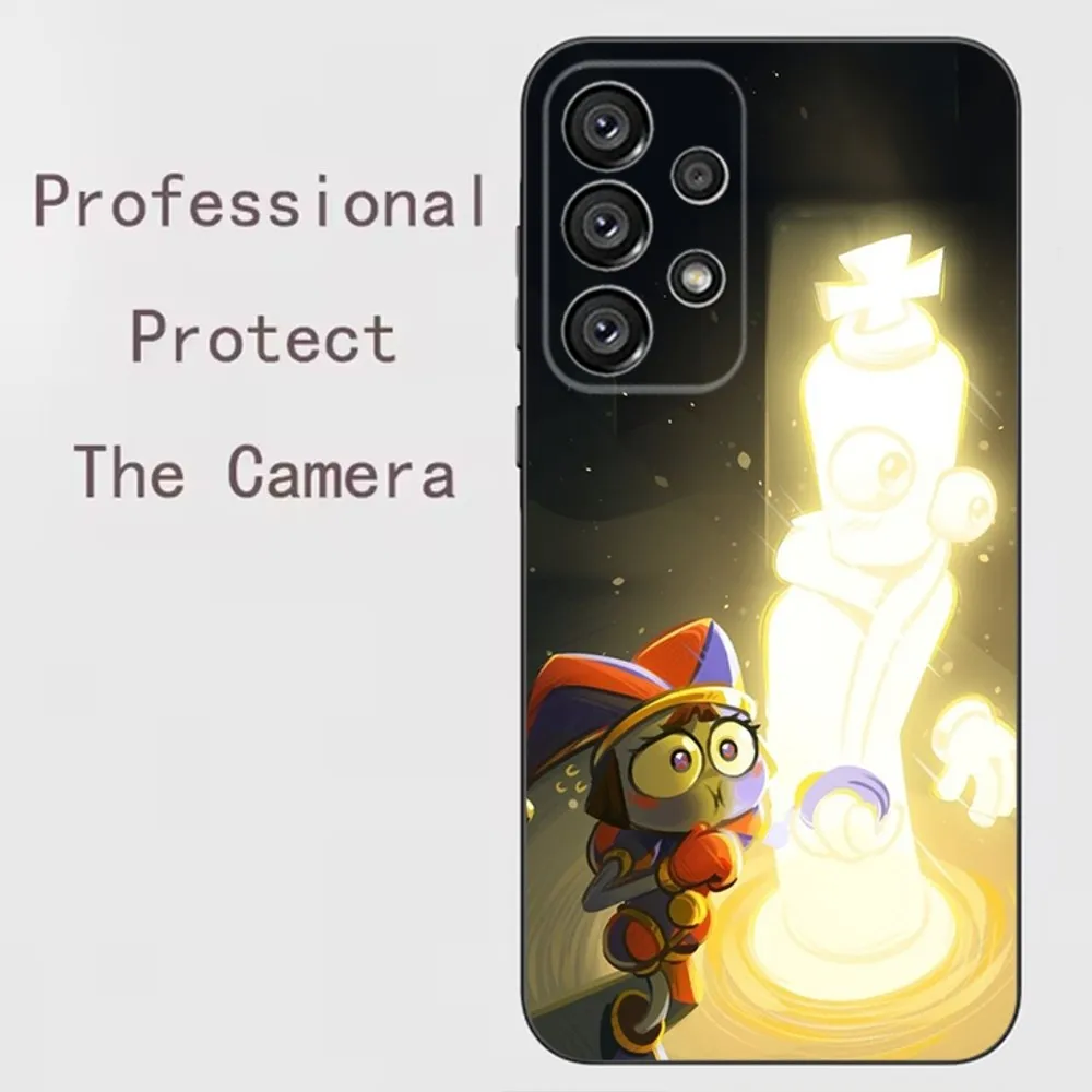 Whimsical Digital Circus Soft Black Phone Case
