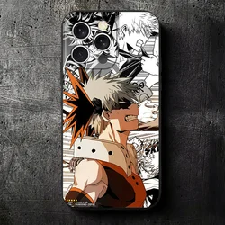 Bakugou Katsuki Illustrated Soft Phone Case - Black Protective Back Cover - iPhone 15 Pro Max (KHTY00603A)