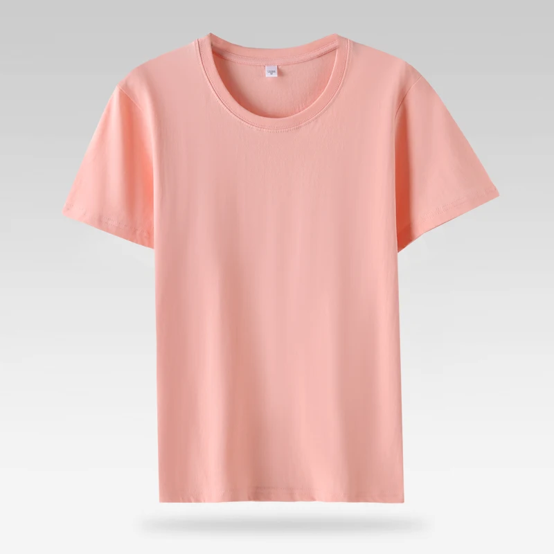 Women 100% Cotton T Shirts.Casual Female Regular Fit Soft Tees Short Sleeve Summer Tops.Yellow Pink Green White 4