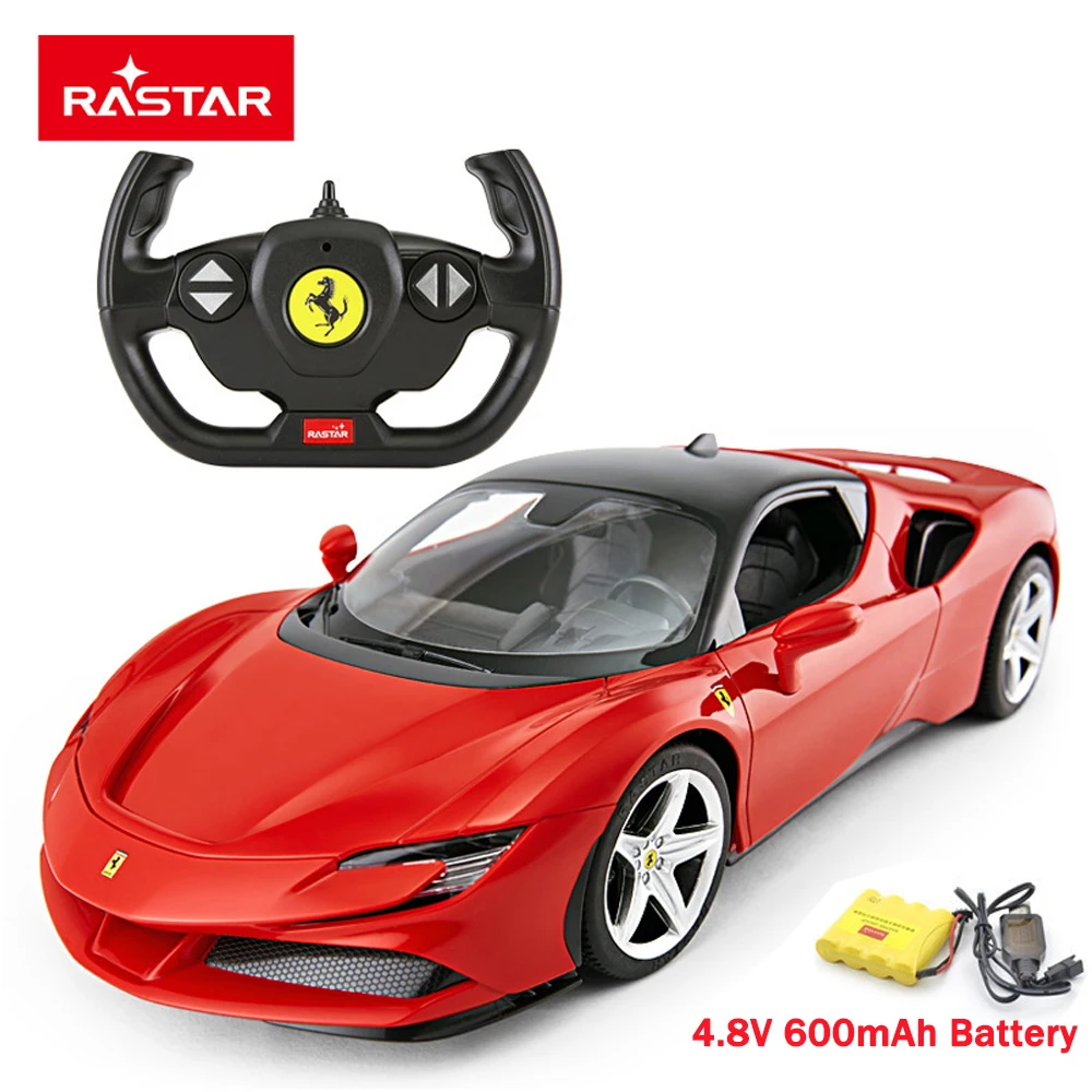 Acumulación Engaño Ajustable RASTAR Ferrari SF90 Stradale RC coche 1:14 4,8 V 600mAh batería Control  remoto coche modelo Auto máquina vehículo juguete para niños - AliExpress