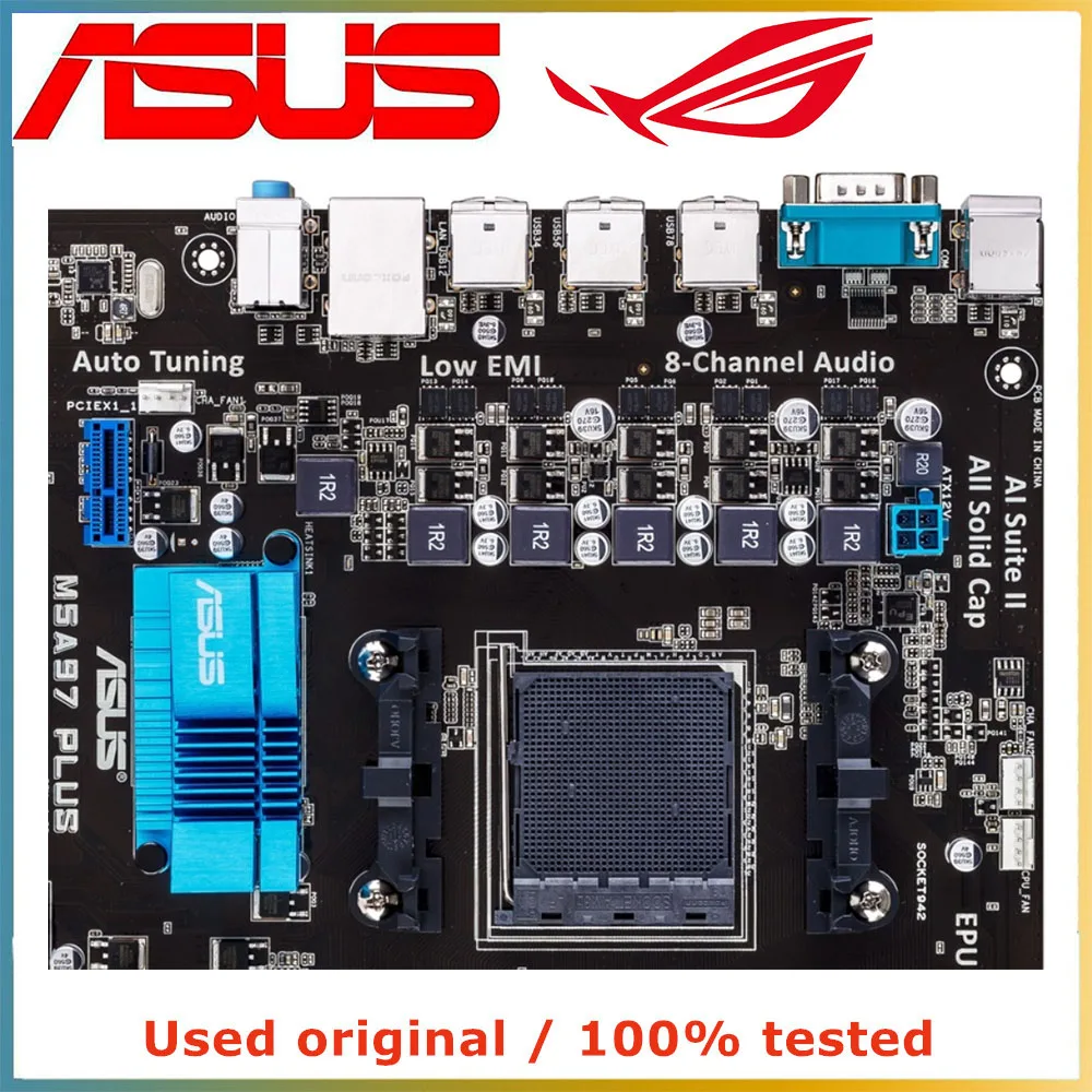 ASUS M5A97 PLUS 컴퓨터 마더보드, AM3 + AM3 DDR3 32G, AMD 970 데스크탑 메인보드, USB2.0 SATA II
