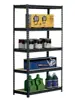 45 X 90 X 180cm 5 Tiers Powder Coated Storage Rack Black Office Furniture 4