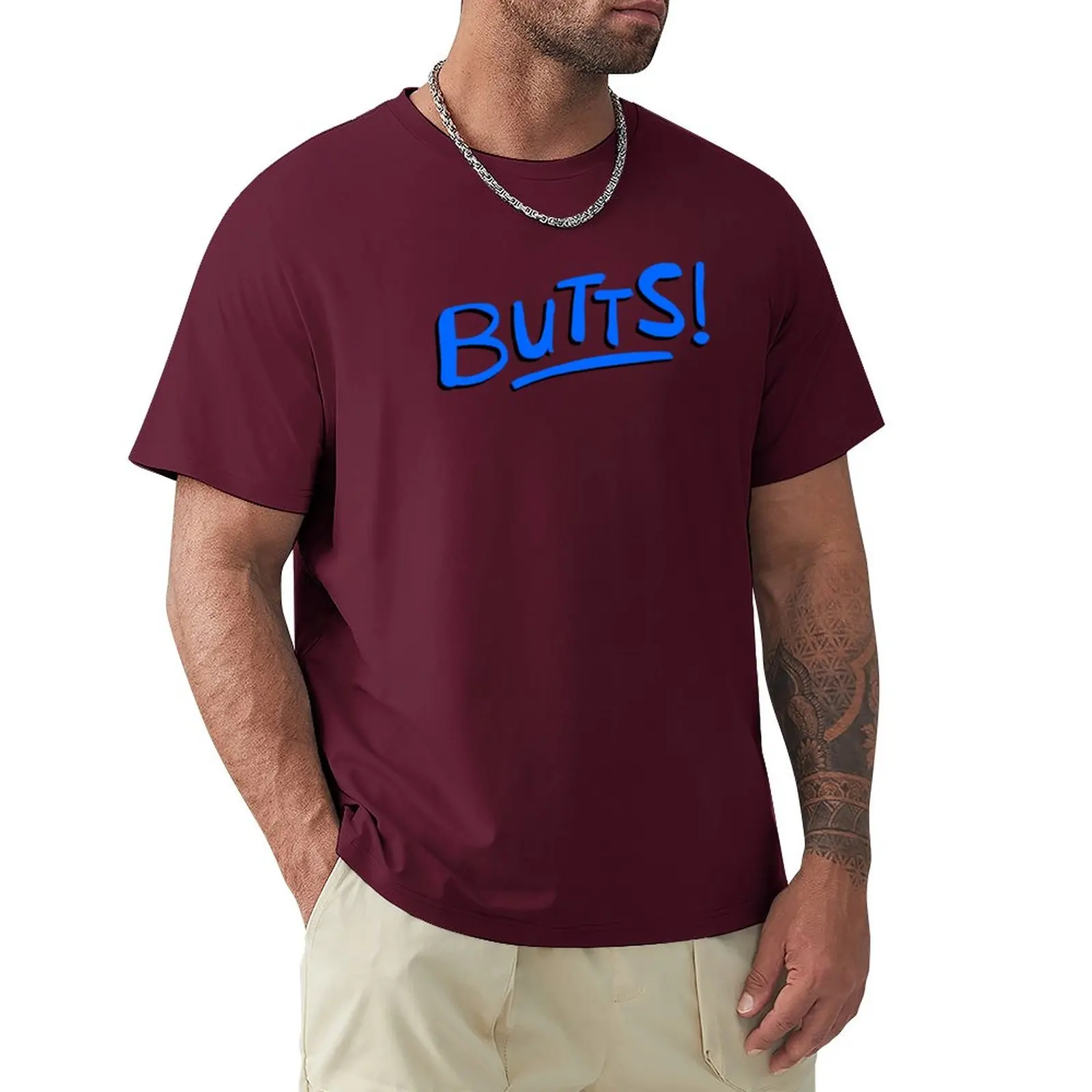 

Butts! T-Shirt funnys summer tops vintage clothes men t shirts
