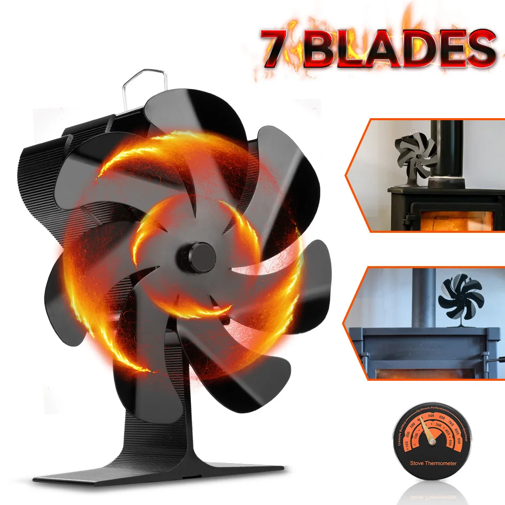 No Electricity Required Heat Powered Stove Fan Eco Fan for Wood