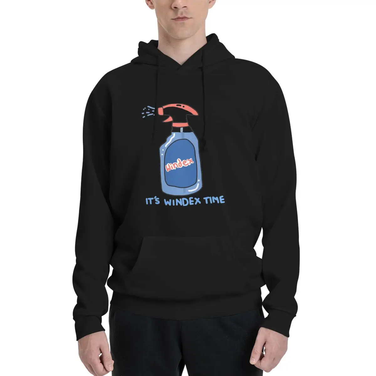 

IT'S WINDEX TIME Polyester Hoodie Men's Women's Sweater Size XXS-3XL