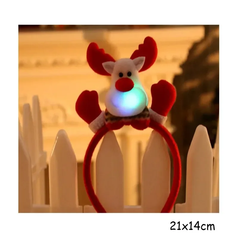 Christmas Headbands Santa Claus Elk Snowman Children Adult Headwear Decoration Party Role Playing Happy New Year