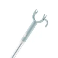  Clothes pole retractable clothes pole household hook design clothes pole balcony clothes drying rack 