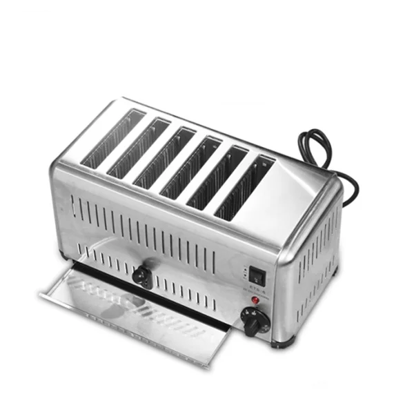 Automatic Pop-up Bread Toaster Sandwich Maker Electric 6 Piece Breakfast Maker Machine Sandwich Machine Burger Bun Toaster