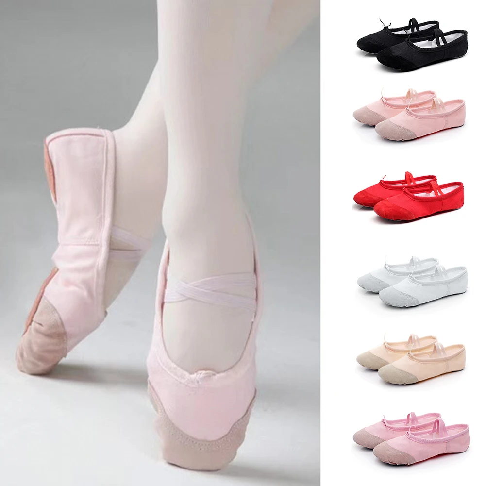Professional Canvas Soft Sole Girls Ballet Shoes Kids Dance Slippers Ballet Dance Female Ballet Yoga Gym Dance Practice Shoes 1 S7414bfcf80b54969b2ea001c37f57045M