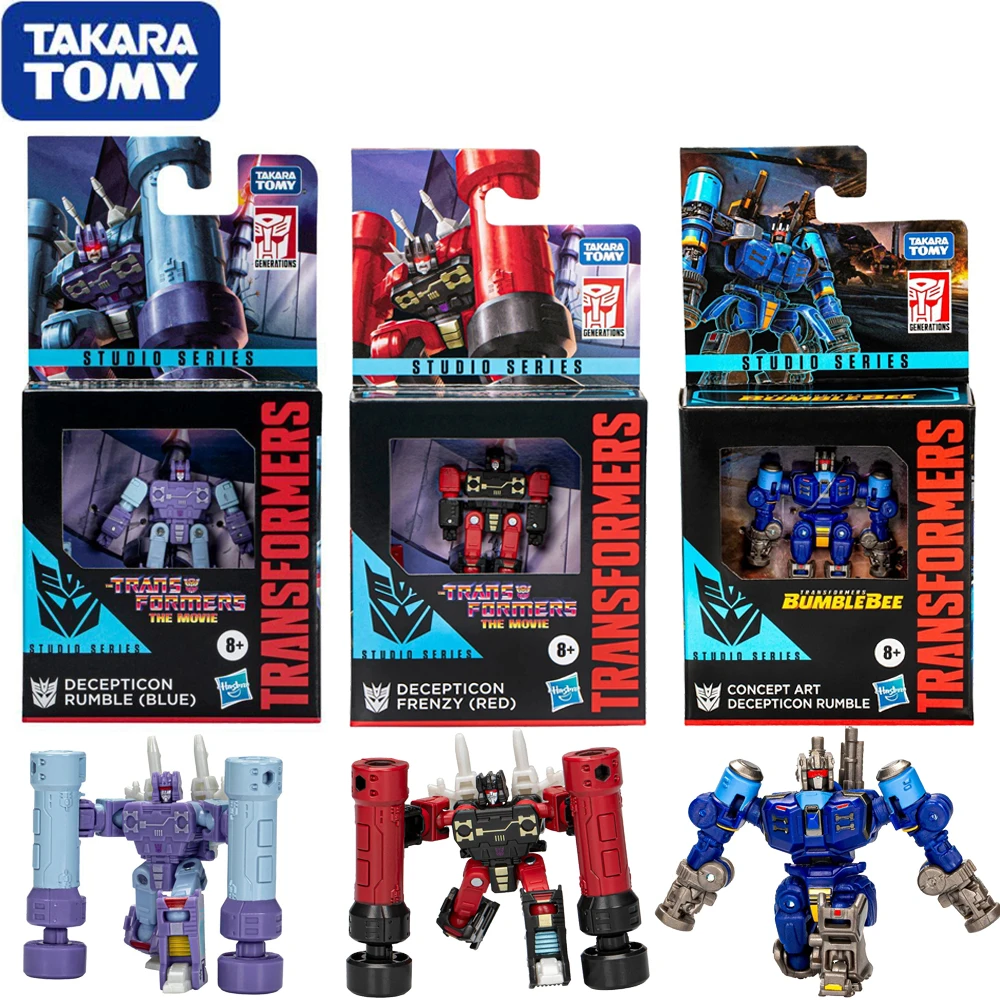 Originale Takara Tomy Trasnformers Studio Serie Decepticon Rumble Frenzy Concept Art Rumble Core Class Action Figures Model Toys