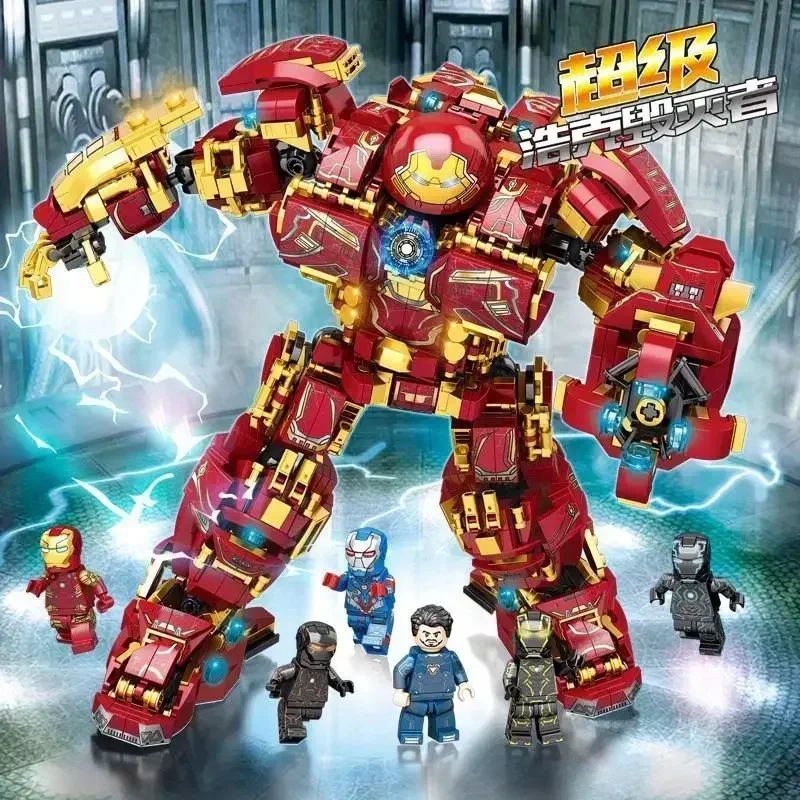 Iron Man Marvel Mecha Assemblato Building Block Figure Robot Hulkbuster Model Animation Periferiche Ornamenti E Regali Creativi