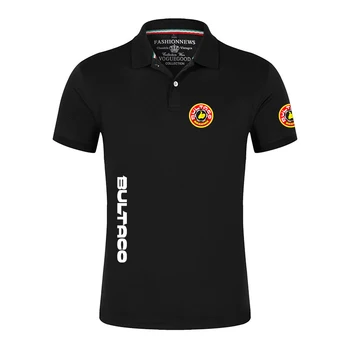 Bultaco Cemoto Motorcycles 2024 uomo estate Polo ad alta quantità confortevole tinta unita stampa Casual manica corta