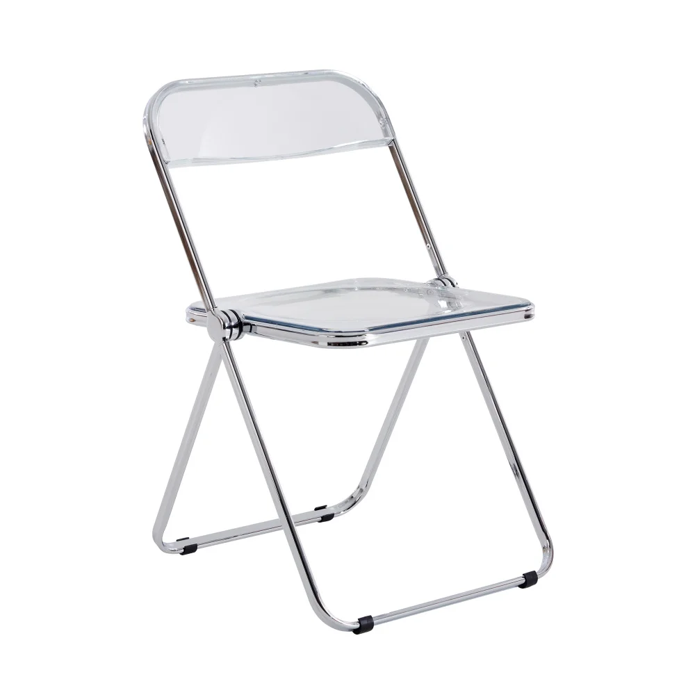 Clear Transparent Folding Chair office chair meeting room chair Pc Plastic Living Room Seat