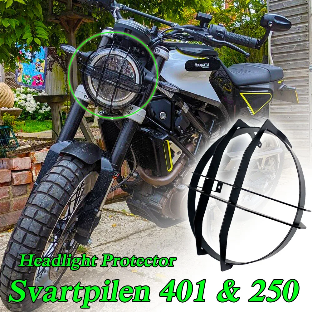 For Husqvarna Svartpilen 401 & 250 20182022 Headlight Guard Headlight
