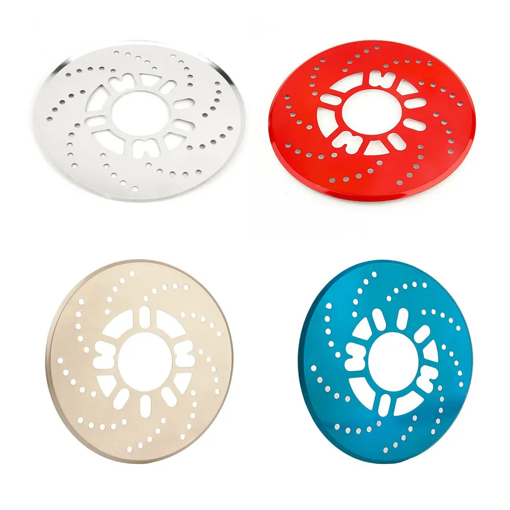 Disc Brake Rotor Cover 2pcs 14" Drum Brake Decorative Aluminum Cover Dust-proof Auto Rear Wheel Tools Universal Auto Brake Rotor Cover