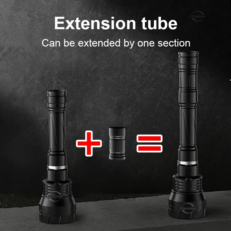 15000mAH Diving Flashlight 3*XHP70 LED Professional Scuba Lantern IPX8 Underwater 100M Hunting Torch