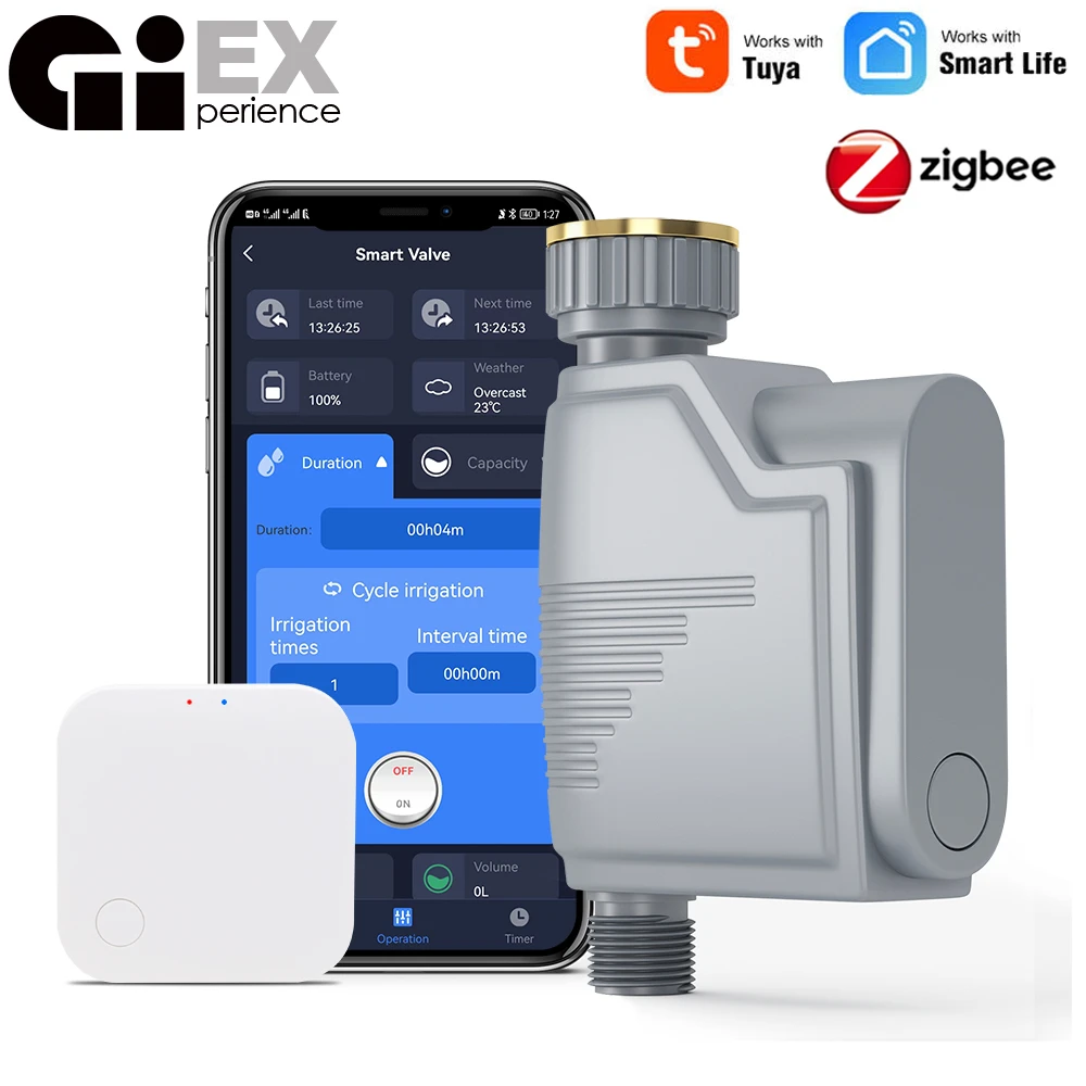 Zigbee Wifi Garden Watering Timer Smart Sprinkler Drip Irrigation