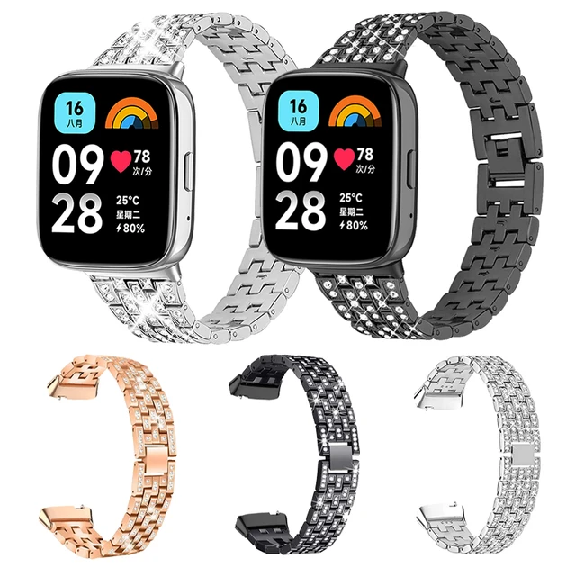 Strap For Redmi Watch 3 Active SmartWatch Band Statinless Steel Magnetic  Bracelet For Xiaomi Redmi Watch 3 Lite Wristband Correa - AliExpress