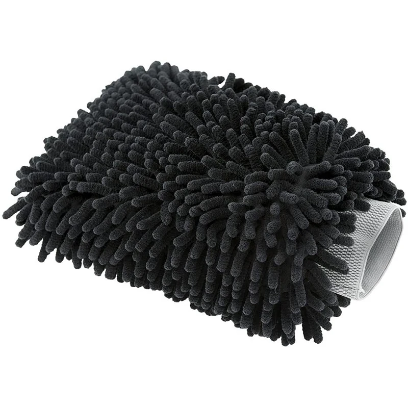 Car Washing Gloves Large Size Microfiber Wash Mitt for Car Cleaning Plush Chenille Ultra Absorbent Rag Sponge Kit Accessories