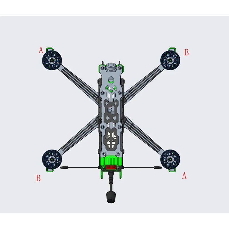 IFlight Nazgul Evoque F5 V2 탄소 섬유 예비 부품