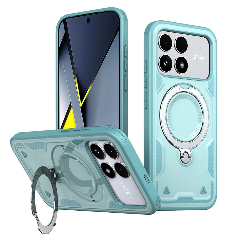 Magnetic Case with Rotating Holder and Suction Grip for Smartphones – ELVEV Hard PC Cover