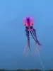 10/12M LED Kite soft Octopus night kite with battery remote control in high brightness by round corner LED well prototect kite 3