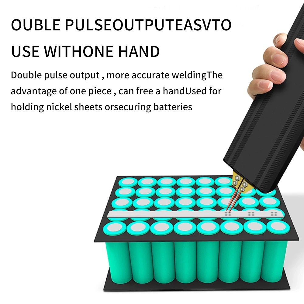 18650 lithium battery spot welding machine portable handheld spot welding machine aluminum oxide copper head battery welders