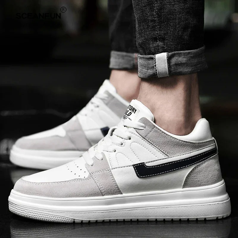 جلد طبيعي الارتفاع زيادة أحذية مصعد الرجال امرأة ز...