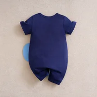 Newborn Clothes Cute Cartoon 3d Elephant Cotton Comfortable And Soft Summer Boys And Girls 0-18 Short Sleeved Baby Jumpsuit 2