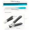 2023 New Stainless Steel Nail Toenails Clippers Cutter With Anti-Splash Cover Sharp Trimmer Pedicure Care Professional Nail File 6