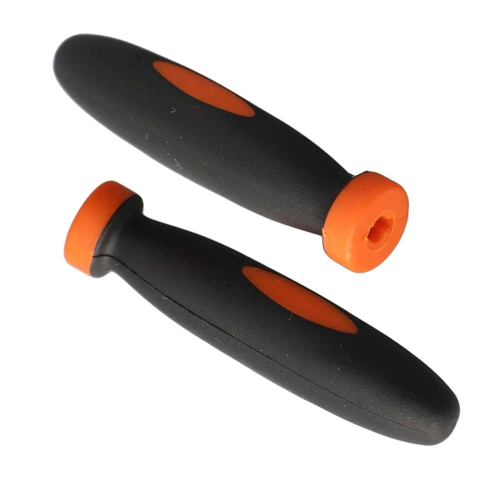 Wood File Handle 10Pcs Rubber Files Handles Files Supplies 2.36Inch 3mm Hole Diameter Wood File Handle Replacement
