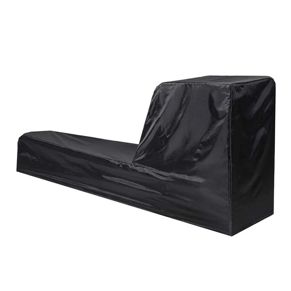 옥스포드 천 방수 로잉 머신 커버 (야외 보관용) 241x61x100cm 블랙 먼지 커버 (홈 짐 장비용)