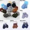 Winter Soft Plush Kids Gloves Cute Knitted Mittens Thick Warm For 2-9 years old 6