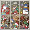 2024 Christmas Window Stickers Christmas Theme Decor Static Decals Seasonal Decors for Household Appliances Desktop Glass Doors 3