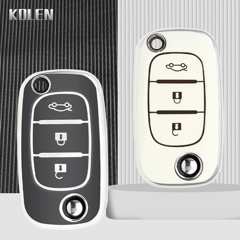 TPU Car Remote Key Case Cover Fob for Renault Megane 2 Fluence Clio for Mercedes LADA Vesta Granta XRay Kalina Priora Sedan key case cover