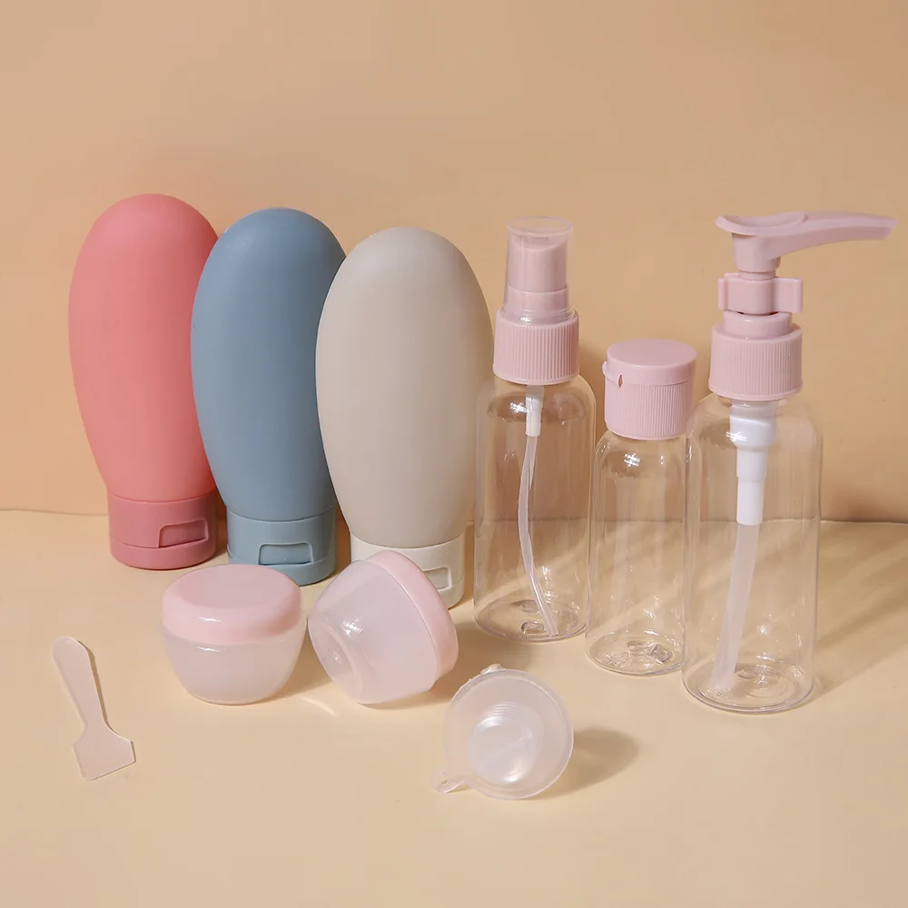 Perfume Bottle Set Refillable Spray Lotion Shampoo Shower Tube Bottling Refill Cosmetic Travel Liquid Container Portable Tool