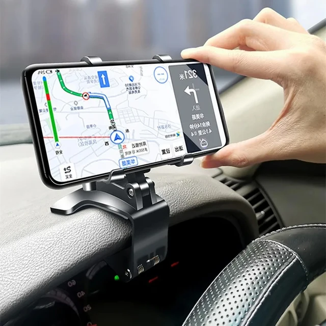360 Degrees Rotation Car Mobile Phone Holder Universal Phone Stands Car Rack Dashboard Support GPS for Auto Grip Fixed Bracket