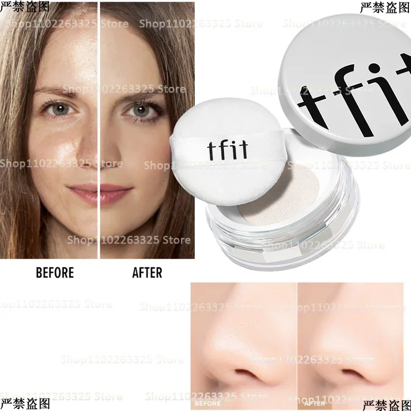 Tfit Loose Powder Concealing Pores Fixing Makeup Powder Waterproof, Sweat-proof, Non-makeup Lasting Honey Powder Oily Skin