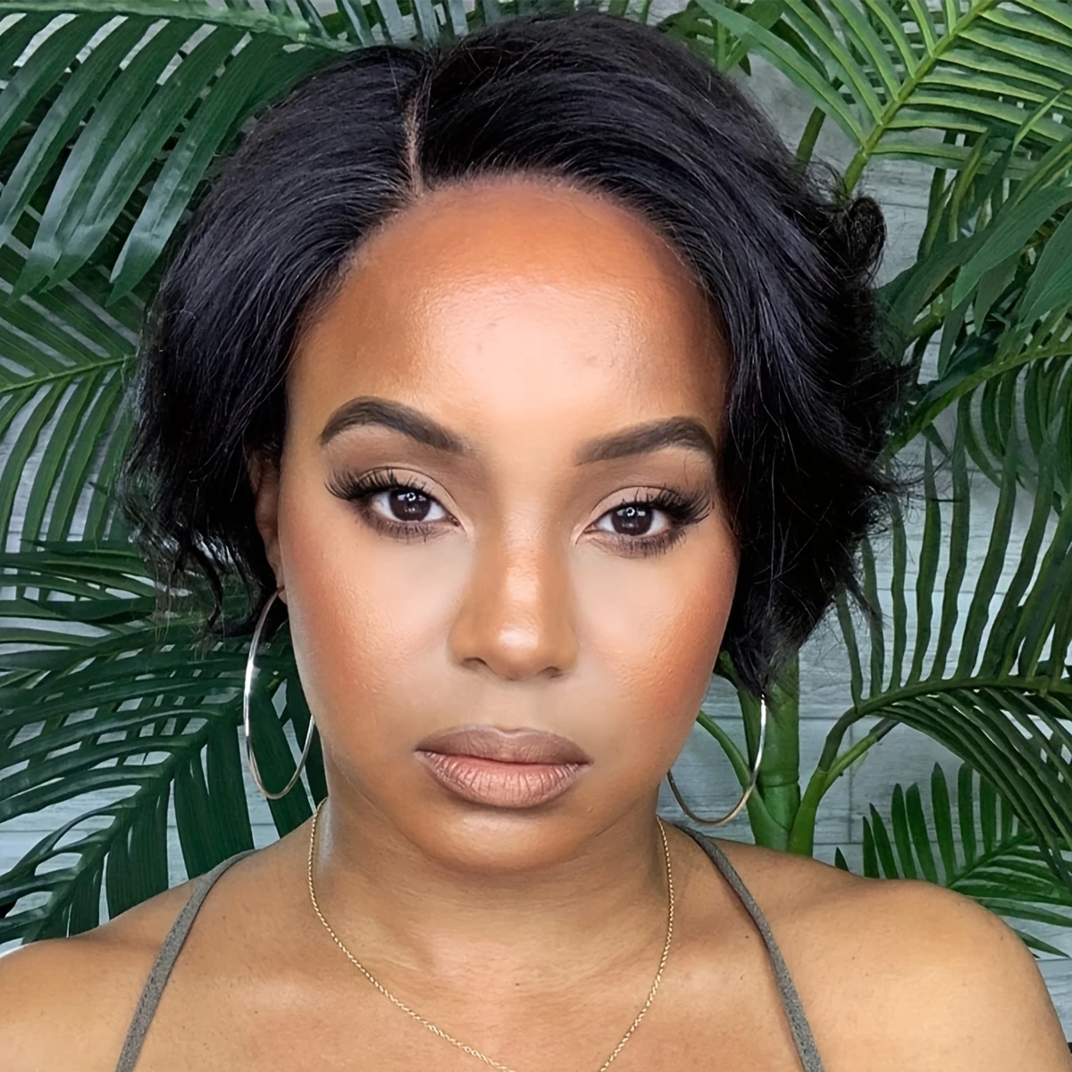 Pixie Straight Wig for Women Density Non Lace Natural Looking Mixed Color